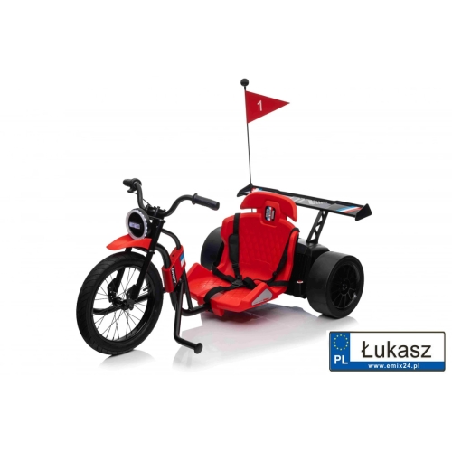 Pojazd na akumulator DRIFT BIKE 21 Czerwony SX2338.CR